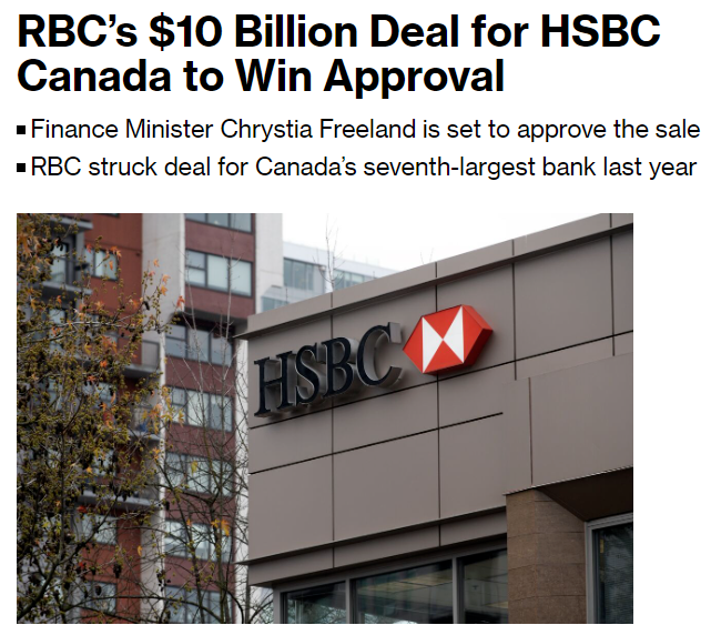 批准了！RBC以$135亿收购加拿大汇丰须满足... - 本地新闻- 加拿大新闻